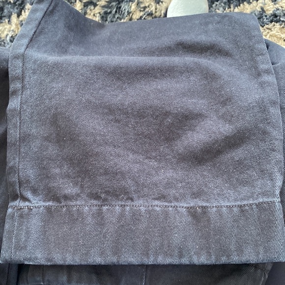 Club Monaco Nordstrom black wide leg cotton jeans Cinch belt back NEW S 10
C - Picture 13 of 15